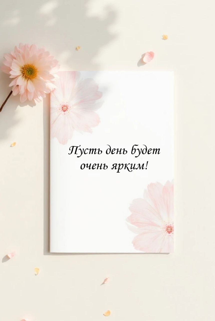 Яркая открытка